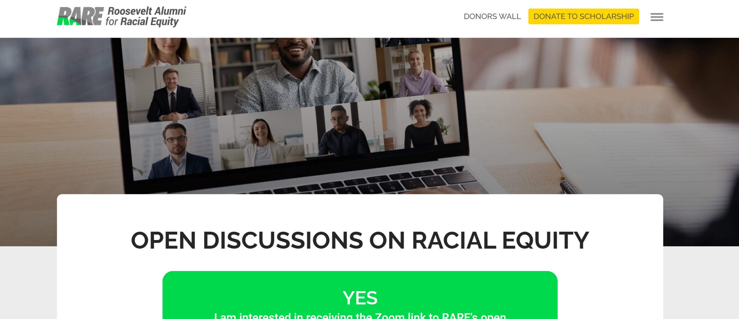 New Web Page Details Open Discussions on Race